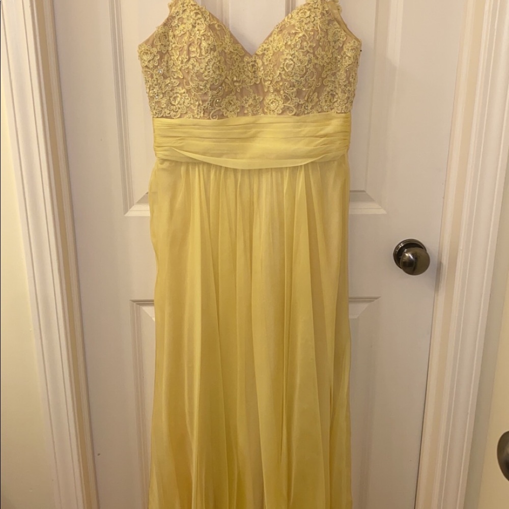 LaFemme Yellow Dress - Size 6